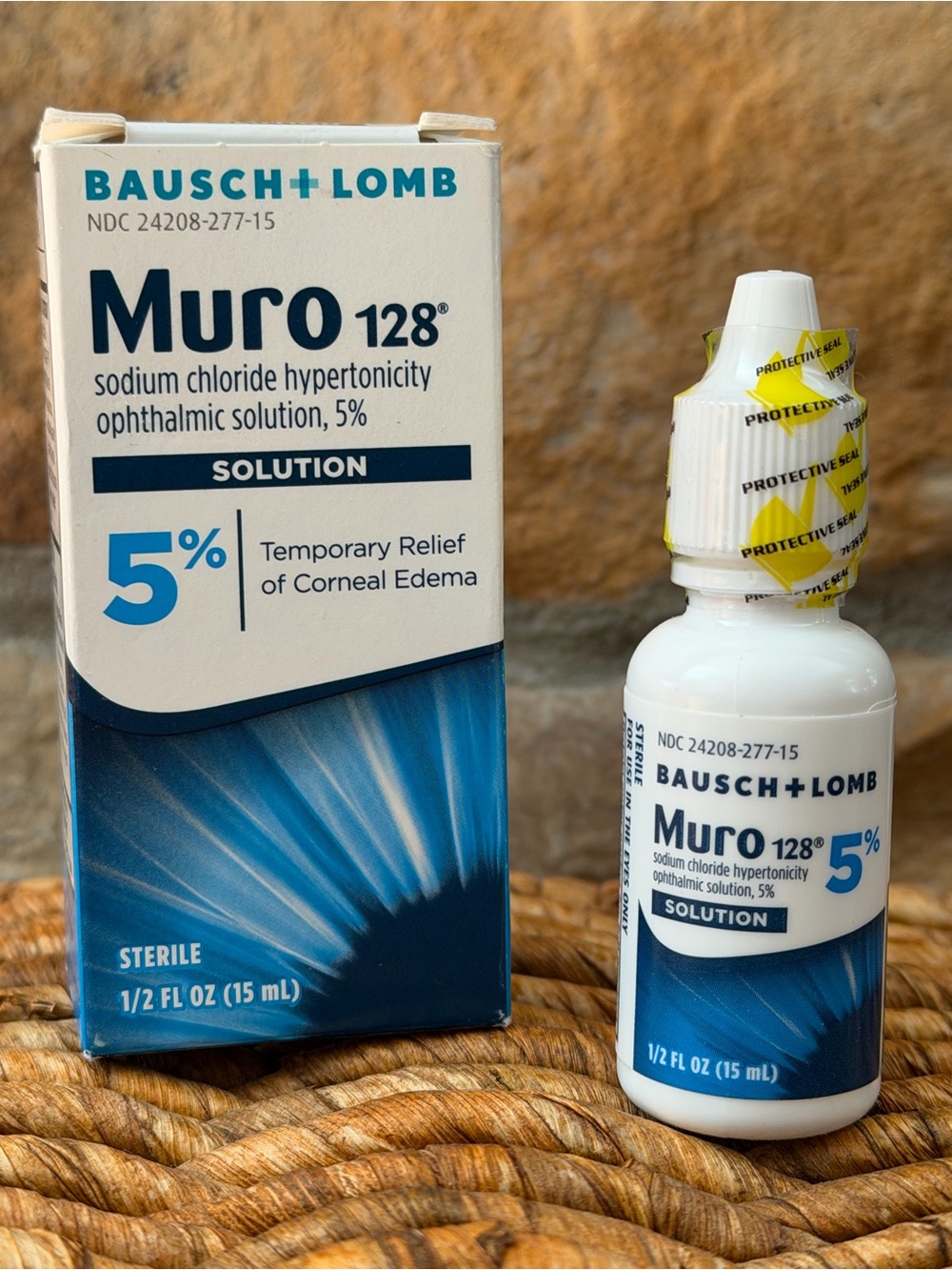 Muro 128 5% eye drops by Bausch & Lomb 1/2 fl oz NEW SEALED 7/27 exp date